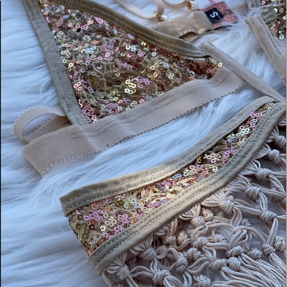 EAST N WEST LABEL Sequin Verona Bra - Picture 3 of 12